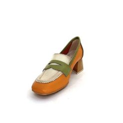 Hispanitas Hispanitas Chv 243277 Cuir Beige Orange Vert Mocassins