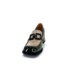 noa harmon Noa Harmon 9581-M01 Ben Cuir Vernis Vert Mocassins