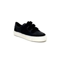 No Name No Name Strike Straps Cuir Noir Baskets