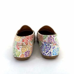 Ivoire0209b Ivoire 10322 Anilina Cuir Beige Multicolore Mocassins