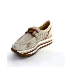 Softwaves Softwaves 7.7856-85 Cuir Daim Beige Marron Mocassins