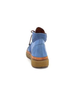 355-ivoire Ivoire 24721 Daim Bleu Bottines