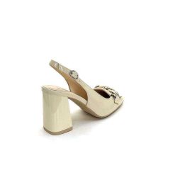 Nero Giardini Nero Giardini E409490 D711 Cuir Vernis Creme Escarpins