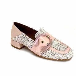 Philippe Morvan Philippe Morvan 5030 Pm01 Cuir & Textile Rose Mocassins