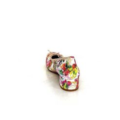 Ivoire0036a Ivoire Kat Azucena Cuir Imprime Multicolore Ballerines