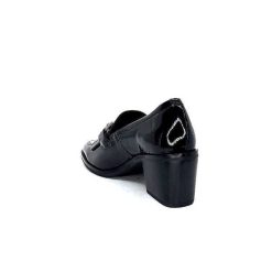 Ivoire0236a Ivoire 78006 Fortunato Cuir Vernis Noir Mocassins