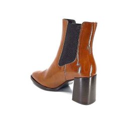 We Do Ivoire 99647A Cuir Vernis Ocra Bottines