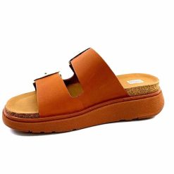 Fitflop Fitflop He8/592 Cuir Camel Mules