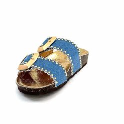 ciucani enrico Semerdjian Arona Textile Bleu Jeans Mules