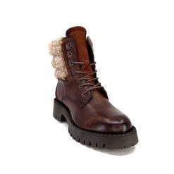 Ivoire0460a Ivoire Viyan Cuir Marron Bottines