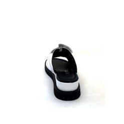 Ivoire-354 Ivoire 107911 Cuir Blanc Mules