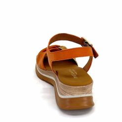 Paula Urban Paula Urban 24611 Cuir Orange Blanc Plateformes