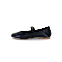 We Do Ivoire 55362 Cuir Noir Ballerines