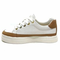 Gant Gant Avona Sneaker Textile Off White Cuir Marron Baskets