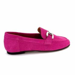 Ivoire0209b Ivoire 12807 Daim Fuchsia Mocassins