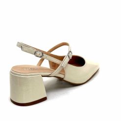 Ivoire0104a Ivoire A53097 Cuir Creme Escarpins