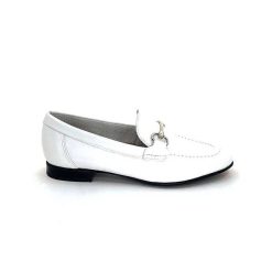 Ivoire0236a Ivoire 54564Dl Cuir Blanc Mocassins