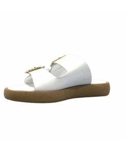 top tris srl Ivoire 8022-02 Cuir Blanc Mules