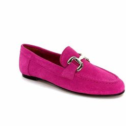 Ivoire0209b Ivoire 12807 Daim Fuchsia Mocassins