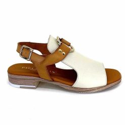 Paula Urban Paula Urban 9661 Cuir Off Camel Sandales