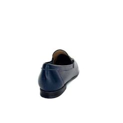 Ivoire0236a Ivoire 54564Dl Cuir Bleu Marine Mocassins