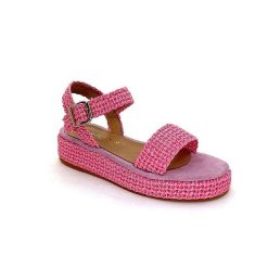 Ivoire0467a Fiorina S148 J738 Raffia Rose Plateformes