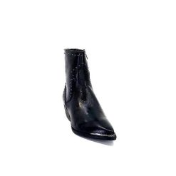 Ivoire0341a Ivoire Ar232 Cuir Noir Bottines