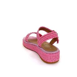 Ivoire0467a Fiorina S148 J738 Raffia Rose Plateformes