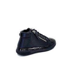 Ivoire0401a Ivoire 500-358 Cuir & Vernis Noir Baskets