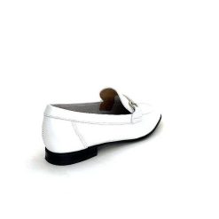 Ivoire0236a Ivoire 54564Dl Cuir Blanc Mocassins