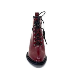 Elue Par Nous Elue Par Nous Paliki Cuir Rouge Bottines