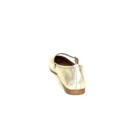 We Do Ivoire 55362 Cuir Metal Dore Ballerines