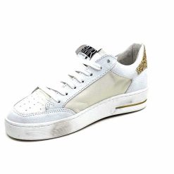 Semerdjian Semerdjian Smr Noubar 11464 Cuir Blanc Glitter Or Baskets