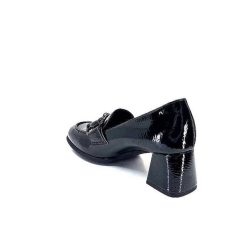 Ivoire0130a Ivoire 204823 Cuir Vernis Noir Mocassins