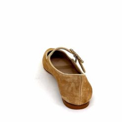 Ivoire0532 Ivoire H447 Sf28 Daim Camel Ballerines