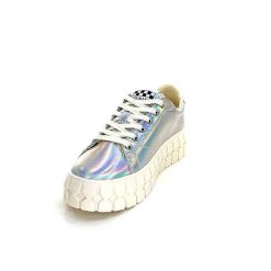 No Name No Name Play Sneaker W Cuir Argent Irise Baskets