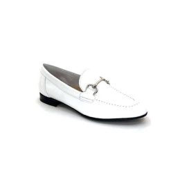 Ivoire0236a Ivoire 54564Dl Cuir Blanc Mocassins