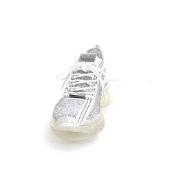 Steve Madden Steve Madden Maxima R Textile Blanc Strass Baskets