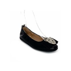 la ballerina La Ballerina N11-01 Cuir Noir Bijoux Ballerines