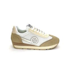 No Name No Name City Run Jogger W Daim Beige Textile Blanc Baskets