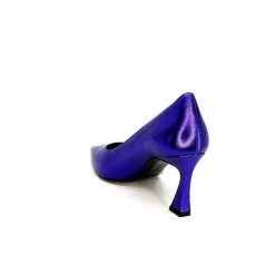 moon flower - enzo di martino Enzo Di Martino Eli 702 Cuir Metallique Violet Escarpins