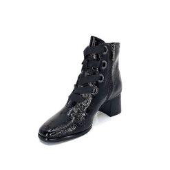 Regarde Le Ciel Regarde Le Ciel Ines 65 Cuir Vernis Noir Bottines