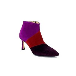 l'arianna L'Arianna Tr1672 Daim Prune Rouge Fushia Bottines