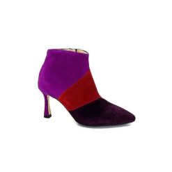 l'arianna L'Arianna Tr1672 Daim Prune Rouge Fushia Bottines