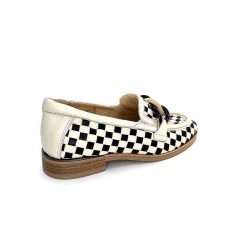 Softwaves Softwaves 8.3532-013 Cuir Noir Creme Mocassins