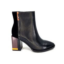 Elue Par Nous Elue Par Nous Palpe Cuir Noir Bottines