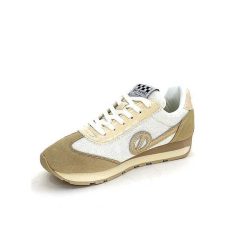 No Name No Name City Run Jogger W Daim Beige Textile Blanc Baskets