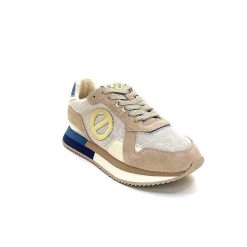 No Name No Name Mia Jogger W Daim Beige Bleu Baskets