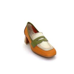 Hispanitas Hispanitas Chv 243277 Cuir Beige Orange Vert Mocassins