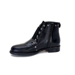 Ivoire0381b Ivoire 7553 Cuir Noir Bottines